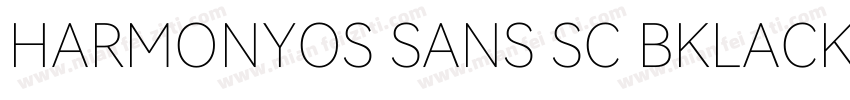 HARMONYOS SANS SC BKLACK字体转换